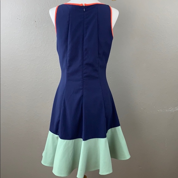 Bar III color blocked a-line fit & flare dress - Picture 5 of 7